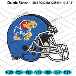 kansas jayhawks helmet embroidery design download file.