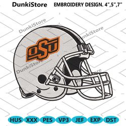 oklahoma state cowboys helmet machine embroidery file.