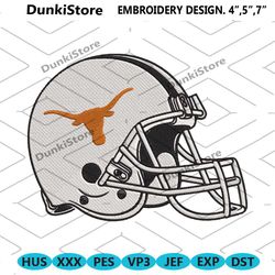 texas longhorns helmet embroidery digitizing instant download.