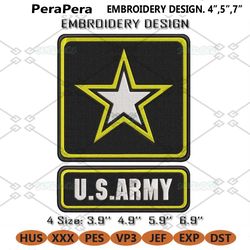 us army logo embroidery design file