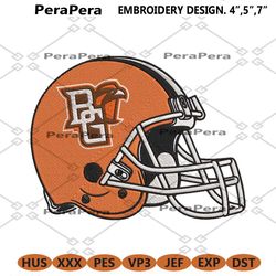 bowling green falcons helmet machine embroidery design