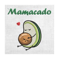 mamacado pregnancy avocado mother day embroidery