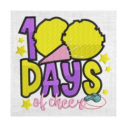 100 days of cheer happy school day celebration embroidery