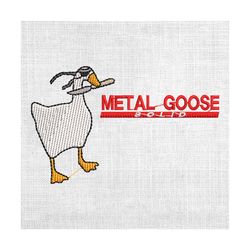 metal goose solid funny military silly goose embroidery