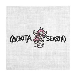 bichota season karol g devil angel pink hair embroidery