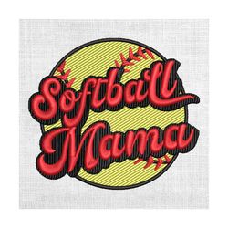 softball mama logo mother day sport embroidery