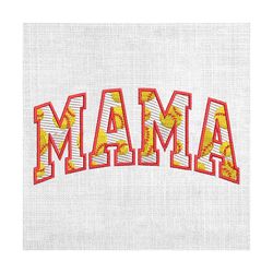 mama sport softball doodle design embroidery