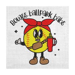 boujee ballpark babe stanley baseball embroidery