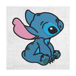 disney alien dog stitch matching couple embroidery