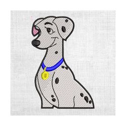 dalmatian dog perdita couple matching embroidery