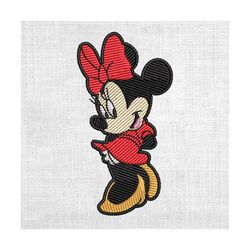 disney girl minnie mouse couple matching embroidery