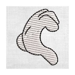 mickey disney couple heart hand embroidery