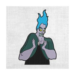 hercules villain hades design embroidery