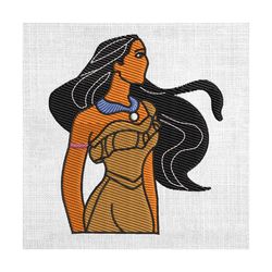 pocahontas princess couple matching embroidery