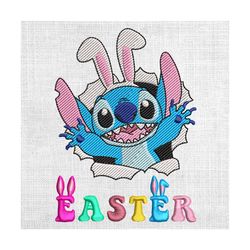 easter bunny ears disney stitch embroidery