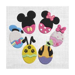 mickey friends crew disney happy easter day embroidery