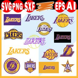 los angeles lakers bundle svg, los angeles lakers svg, nba bundle svg, sport svg