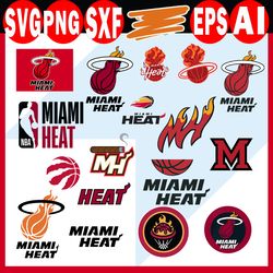 miami heat bundle svg, miami heat svg, nba bundle svg, sport svg