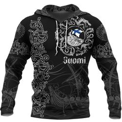 viking hoodie viking drakkar finland, all over print hoodie zip hoodie fleece hoodi 3d, vikings tattoo hoodie 3d ka162
