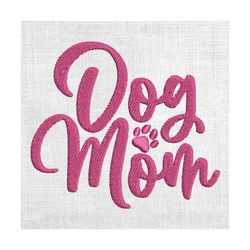 dog mom love paw mother day embroidery