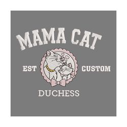 mama cat duchess the aristocats mother day embroidery