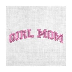 girl mom retro mother day sayings embroidery