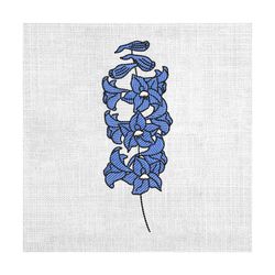 bluebonnet mother day floral embroidery