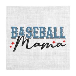 baseball mama glitter mother day embroidery