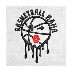 basketball mama dripping sport mother day embroidery