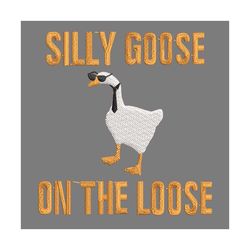 silly goose on the loose cool duck embroidery