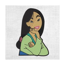 chinese princess mulan beauty design embroidery