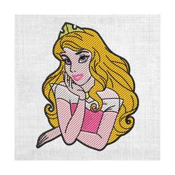 sleeping beauty princess aurora couple matching embroidery