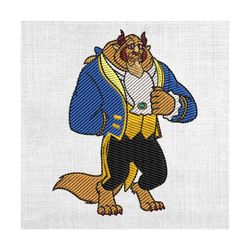 the beast disney couple matching embroidery