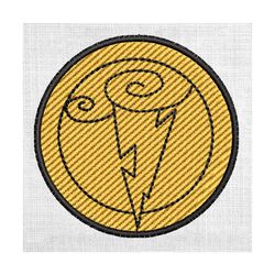 disney cartoon hercules symbol of the gods embroidery