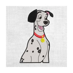 dalmatian dog pongo couple matching embroidery