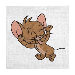 funny mouse jerry couple matching embroidery