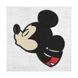 mickey mouse kissing couple matching embroidery