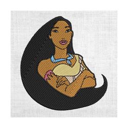 princess pocahontas couple matching embroidery