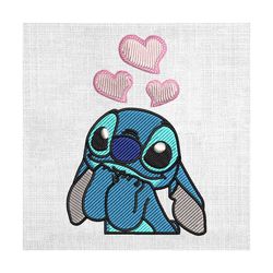 stitch love heart valentine day embroidery