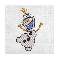 snowman olaf couple matching embroidery