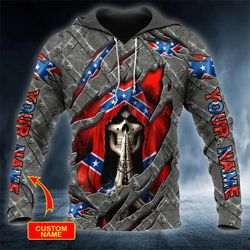 praying grim reaper patriotic skull custom 3d hoodie, all over print hoodie unisex