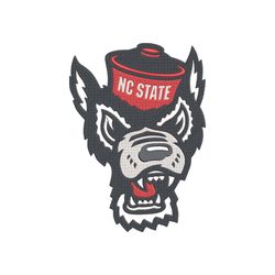 NCAA NC State Wolfpack, NCAA Team Embroidery Design, NCAA College Embroidery Design, Logo Team Embroidery Design