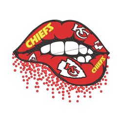 Kansas City Chiefs Embroidery design, Super Bowl lip Embroidery, logo design, Embroidery File, Instant download