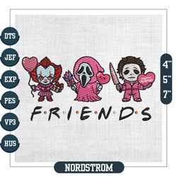 killers friends horror valentine day embroidery