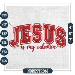 jesus is my valentine christian embroidery