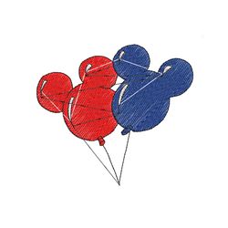 mickey mouse balloon embroidery png