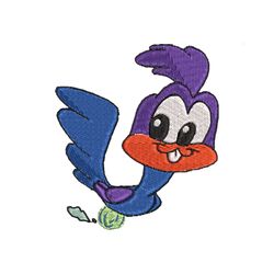 baby road runner embroidery png