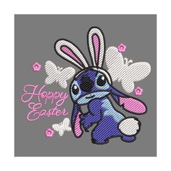 hoppy easter bunny stitch butterfly embroidery