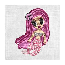 karol g mermaid album design embroidery