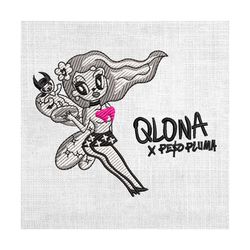 qlona karol g x peso pluma bochita season album embroidery